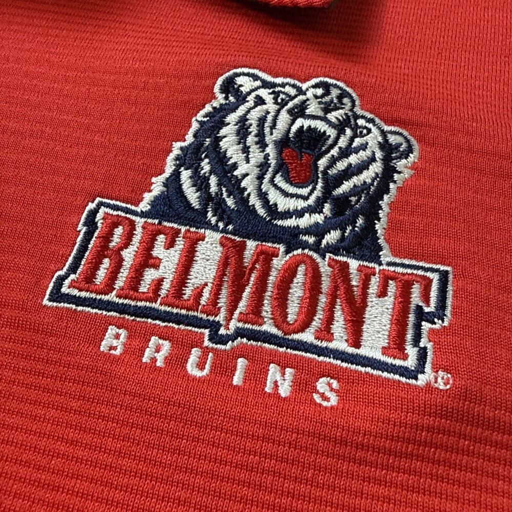 Nike Belmont Bruins Polo Shirt Mens XXL Dri Fit Red NCAA Basketball - Picture 5 of 9
